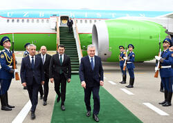 Özbəkistan Prezidenti Şavkat Mirziyoyev Füzuli rayonuna səfərə gəlib - FOTO